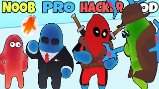 Join Blob Clash 3D  NOOB vs PRO vs HACKER Max Level Part 1 [upl. by Leirud577]