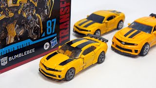 Transformers Movie Studio Series 87 Dark Of The Moon Bumblebee Camaro Vehicle Car Robot Toys [upl. by Anivek]