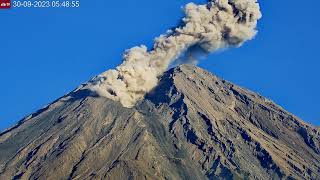 Pyroclastic Flow spotted at Semeru Volcano Sep 30 2023 [upl. by Greenland]