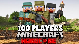 100 Players Simulate REALISTIC WAR in Minecraft [upl. by Mitchiner196]