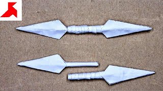 DIY  How to make DOUBLE KUNAI from A4 paper [upl. by Yelyak297]