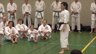 World Champion RIKA USAMI teaches CHATAN YARA KUSANKU kata [upl. by Notgnirrab]