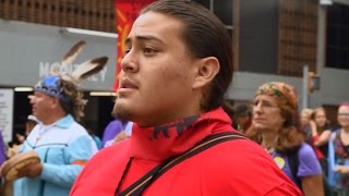 Rebel Music Native America  Nataanii Means Performs quotGenocidequot [upl. by Trebleda]