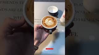 Latte Hot Chocolate Coffee Art shorts youtubeshorts streetfood delhifood foodieabuzar [upl. by Tudor220]