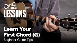 Learn How to Play Your First Guitar Chord G  Beginner Guitar Tips [upl. by Virgie125]