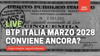 BTP Italia marzo 2028 conviene ancora Cedola minima 2 [upl. by Judon]