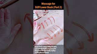 Massage for Stiff Lower Back Part 2 [upl. by Sharona782]