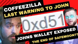 Safemoon CEO John Karony Pump and Dump Wallet exposed Coffeezilla FIRES LAST WARNING SHOT [upl. by Ancalin499]