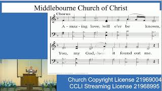 Middlebourne Church of Christ Live Stream [upl. by Fronnia260]