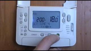 Honeywell CM907 Digital Programmable Room Thermostat user demonstration from AdvantageSW [upl. by Danae638]