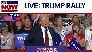 WATCH LIVE Trump speaks at Charlotte rally  LiveNOW FOX [upl. by Rhonda]