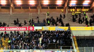 20150331 1FC Saarbruecken  SV Waldhof Mannheim gegen Polizei [upl. by Ahsinrev]