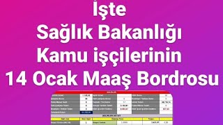 İşte Sağlık Bakanlığı Kamu işçilerinin 14 Şubat 2024 Zamlı Maaş Bordrosu [upl. by Yroggerg]