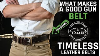 What Makes a Good Gun Belt  Enhanced Timeless Leather Gun Belts [upl. by Valerio100]