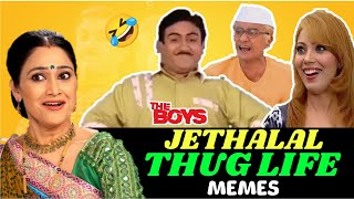 Jethalal THUG LIFE Memes  The Boys memes  TMKOC funny memes Review [upl. by Akimik]