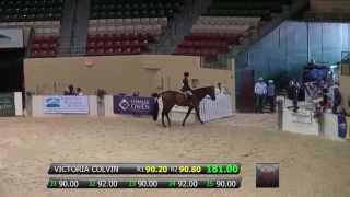 Victoria Colvin and Clearway  NA Jr Equitation Championships at 2014 CCHS [upl. by Arihsak]