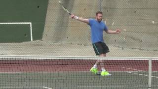 Tamboerskloof Swiss Tennis Club  social mens singles 13082016 [upl. by Elletnuahs]