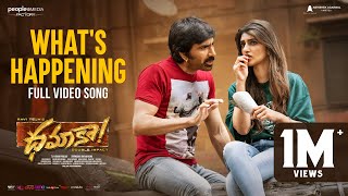 Whats Happening Full Video Song  Dhamaka  Ravi Teja  Sreeleela  Thrinadha Rao  Bheems [upl. by Haye250]