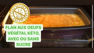 FLAN AUX OEUFS AU LAIT VÉGÉTALKÉTOCÉTOGÈNEIG BAS🍮🎊😋🥳🎉 [upl. by Ashley49]