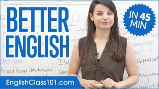 Learn English in 45 Minutes  ALL the Grammar Basics You Need [upl. by Tifanie]