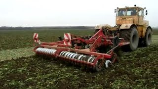 Powerful Kirovec K  701  Horsch Terrano cultivating [upl. by Elspet]