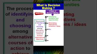 What is Decision Making amp Decision Making Process [upl. by Yrokcaz913]