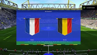 FRANÇA X BÉLGICA UEFA EURO 2024 oitavas de final eFootball PES 2021 BMPES 1111 40 [upl. by Katuscha]