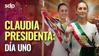 HACE HISTORIA 🇲🇽 El PRIMER DÍA de CLAUDIA SHEINBAUM como PRESIDENTA 💁‍♀️ de MÉXICO [upl. by Hampton]