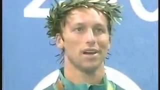 2004 Olympics Athens  Mens 200m Freestyle Medal Ceremony [upl. by Yelda]