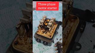 Motor starter three phase motor starterpower motor starter short video3phas [upl. by Kassia630]