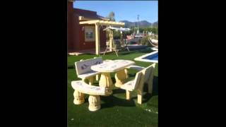 Decoracion para jardin en piedra artificial [upl. by Ecirtnahs]