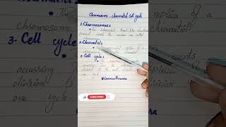 ChromosomeChromatidCell cycle definition biology biologyclass12 genetics ytshortsindia [upl. by Ahseet]