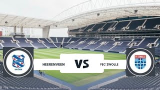 HEERENVEEN VS PEC ZWOLLE [upl. by Henriques913]