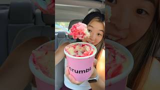 Trying Crumbl’s NEW Berry Trifle Cake Cup 🍰🍓 crumblcookies crumbl foodreview [upl. by Holland]