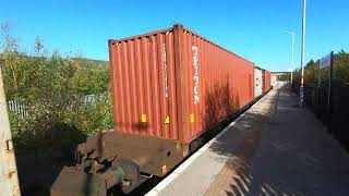 Freightliner 66517 at Normanton 101024 [upl. by Spanjian165]