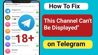 Fix quotThis Channel Cant Be Displayedquot on Telegram Android amp ios Unlock All Telegram Channels [upl. by Ueih]