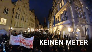 Münster 16022024  Demo Prinzipalmarkt amp Domplatz  Keinen Meter [upl. by Tyrus]