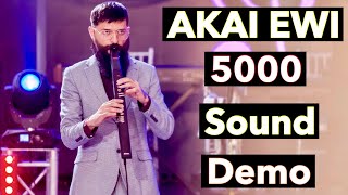 Akai EWI 5000 Review  Sound Demo Live Session [upl. by Gaivn]