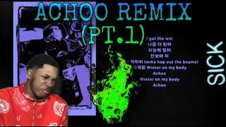 GROOVYROOM  ACHOO REMIX 🔥🔥REACTION PT1🔥🔥 [upl. by Lehcsreh]