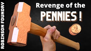 Making a Solid Copper Sledge Hammer  HAMMER TIME [upl. by Paulson]