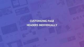 85 Customizing page headers individually PRO [upl. by Nnylaf476]