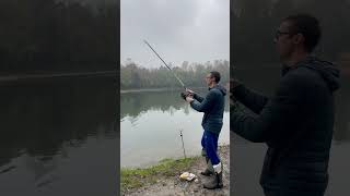 Lo STORIONE mi ha ROTTO LA CANNA fishing fishingvideo sturgeon [upl. by Aihsema]