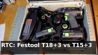 RTC Festool T183 set vs T153 Set  Bonus [upl. by Oirelav447]