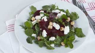 Bietensalade met geitenkaas en hazelnoten  Allerhande [upl. by Luce]