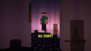 The TRUE Origin Of Herobrine White Eyes Myth scary minecraft gaming [upl. by Ymmik]