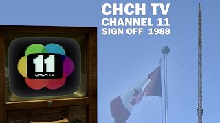 CHCH TV Channel 11 Canada Station Signoff 1988 [upl. by Nairret203]