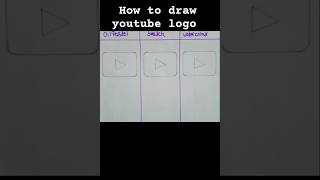 How to draw youtube logo with colours challenge ✍️😘 viralart shorts [upl. by Lotus]