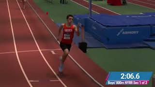 Millrose Trials 800m dash FULL RACE [upl. by Coleman]