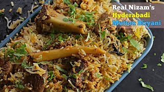 Mutton Dum Biryani  నిజమైన హైదరాబాది మటన్ బిర్యాని  How to Make Hyderabad Style Mutton Dum Biryani [upl. by Ailahs382]