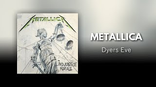 Metallica  Dyers Eve Drums and Bass Backing Track with Guitar Tabs [upl. by Aynav726]